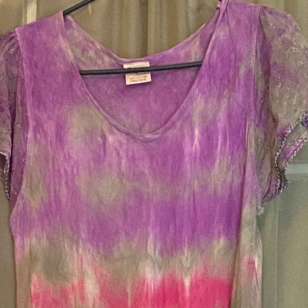 Beautiful Multicolor Tie Dye Maxi Dress